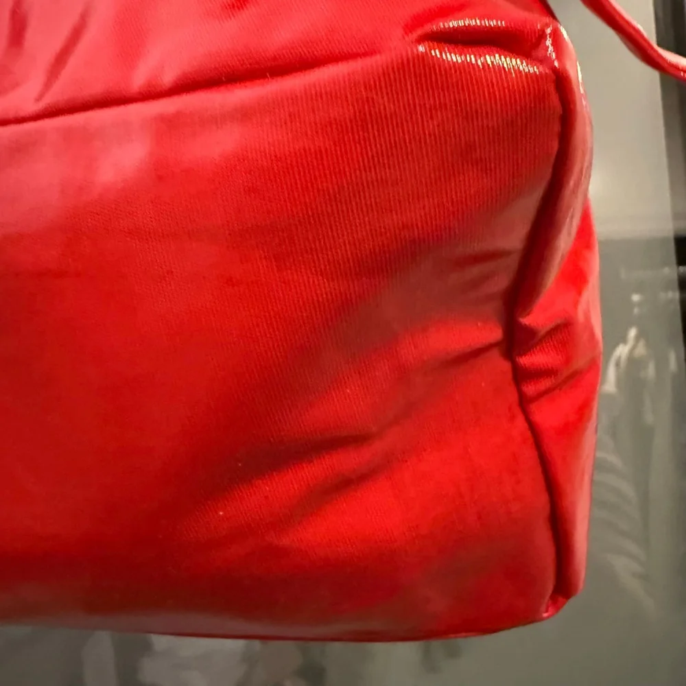 BODEN Backpack Red Coated Canvas